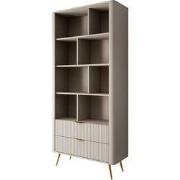 Meubella - Boekenkast Lima - Beige - 88 cm