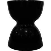 Fine Asianliving Keramische Kruk Zwart Handgemaakt - Callisto