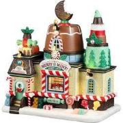 Kerstdorpminiatuur The Merry Mint! Sweet Shop 18x26x27 cm
