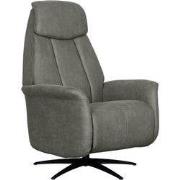 LABEL51 Fauteuil Oslo - Taupe - Micro Suede - Elektrisch - 87x79x112 c...