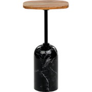 OASIS - Bijzettafel - Zwart/Bruin - Hout