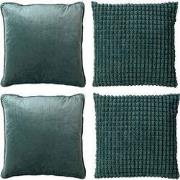 Dutch Decor KUSSENHOES-SET    4-delig - Texture Harmony -  45x45 cm - ...