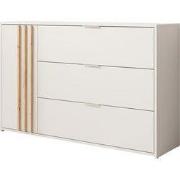 Meubella - Dressoir Franklin - Wit - 125 cm