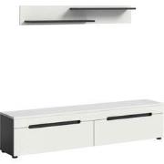 Lowboard Canu Basaltgrijs Wit