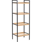 TAJZARA - Badkamerrek 4 planken - Lichtbruin - Bamboehout