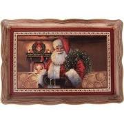 Clayre & Eef Dienblad 31x22x2 cm Bruin Kunststof