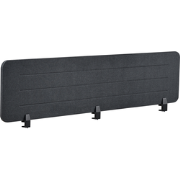 ZIGGY - Bureauscherm - Donkergrijs - 180 x 40 cm - Polyester