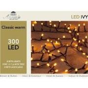 2 stuks - Led classic ivy 300l/8m 4m aanloopsnoer zwart/ip44 Anna's co...