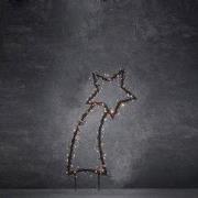 Garden light vallende ster tuinsteker ster175 led warm wit 8 function ...