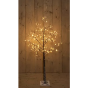 Led Birch Tree Brown With Snow 120L/130Cm Led Classic Warm -