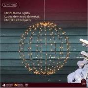 Micro LED frame light buiten dia38cm black/classic warm