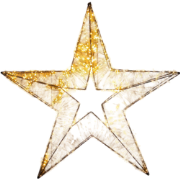 3d ster metaal 1440led flash ip44 trafo met timer en dimmer 76x8 cm cl...