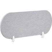 SPARKY - Bureauscherm - Lichtgrijs - 120 x 40 cm - Polyester