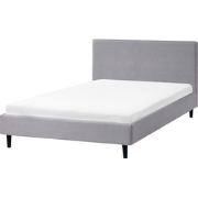 FITOU - Tweepersoonsbed - Lichtgrijs - 120 x 200 cm - Polyester