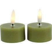 Theelicht dia. 4CM LED Lyon s2 l.groen