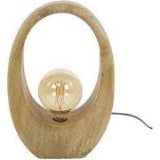 Tafellamp Naturel Mangohout - 1-Lichts - 30x13x43cm