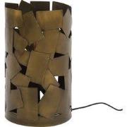 Tafellamp Patch Cylinder 1-Lichts Brons Antiek - Giga Meubel