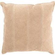 J-Line - Kussen Strepen Katoen/polyester Beige - 45x45x12cm
