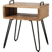 Nachtkastje Massief Acaciahout - 40x34x48cm - Giga Meubel