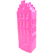 Flower Vase - House Vase - Ceramic - Neon Pink -6x5,5x18 cm