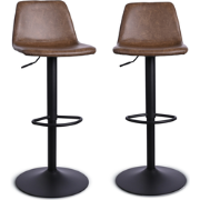 Lot de 2 chaises de bar en polyuréthane L46 cm - TOMY