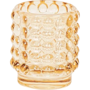 Candle Holder -Tealight - Glass - Amber - 7x8cm