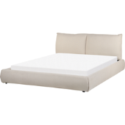 VINAY - Tweepersoonsbed - Zandbeige - 160 x 200 cm - Polyester