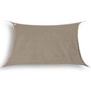 hanSe® Schaduwdoek Rechthoek Waterdoorlatend 1,5x2 m Zonnedoek Taupe