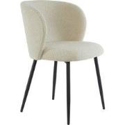 Light&living Eetkamerstoel 56x55x79 cm ELYNA teddy licht beige-mat zwa...