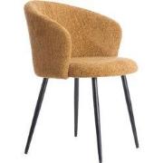Light&living Eetkamerstoel 58x58x78 cm RADAJA okergeel+zwart - set van...