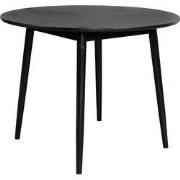 Housecraft Living Fabio Eettafel Rond Hout 120 cm Zwart