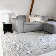 Vintage Vloerkleed Grijs - Meadow Grijs/Antraciet; Grijs - Viscose