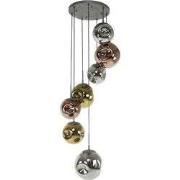 Hanglamp - Metaal - Zilver - 7 Lichts - Lamp Stellar