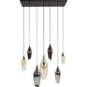 Hanglamp - Mixed Glas - 120x40x150cm - 7-Lichts LED - Cocoon