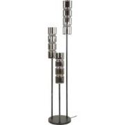 Vloerlamp - Chrome Metaal/Glas - 32x32x155cm - 3-Lichts