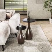 Hoyz Collection - Bijzettafel Eclipse Druppel M - Koper Antiek Finish