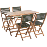 PROSSEDI - Tuinset 4-zits - Groen - Acaciahout