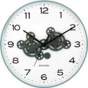 Wandklok Open Gear - Blauw - 40.8x40.8x40.8cm