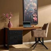 Starfurn - Bureau Boaz - Bruin - 58x145x74 cm