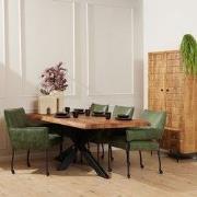 Starfurn - Boomstamtafel Boston - Bruin - 100x240x76 cm