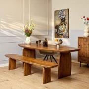 Starfurn - Eetkamerbank Tense - Bruin - 38x280x45 cm