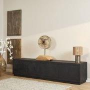Starfurn - Tv meubel Brussel - Zwart - 42x200x46 cm