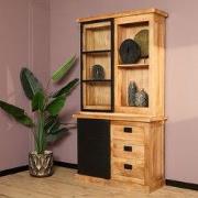 Starfurn - Vitrinekast Nashville - Bruin - 45x120x220 cm