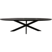Starfurn - Eettafel Brandy - Zwart - 120x300x76 cm