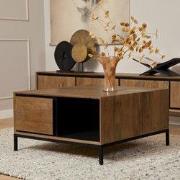 Starfurn - Salontafel RichWood - Bruin - 80x80x40 cm