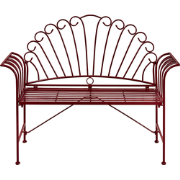 CAVINIA - Tuinbankje - Bordeaux - IJzer
