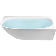 PARNAIBA - Hoekbad - Wit - 170 x 80 cm - Linkszijdig - Acryl