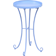 CAVINIA  - Tuin bijzettafel - Lichtblauw - 40 x 40 cm - IJzer