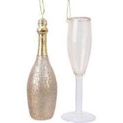 Champagnefiguur glas kadoset 2st