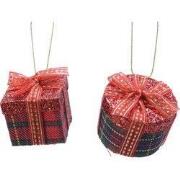 5 stuks! Giftbox plastic hangend rood